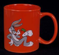 Warner Bros. Bugs Bunny Looney Tunes Orange Coffee Mug